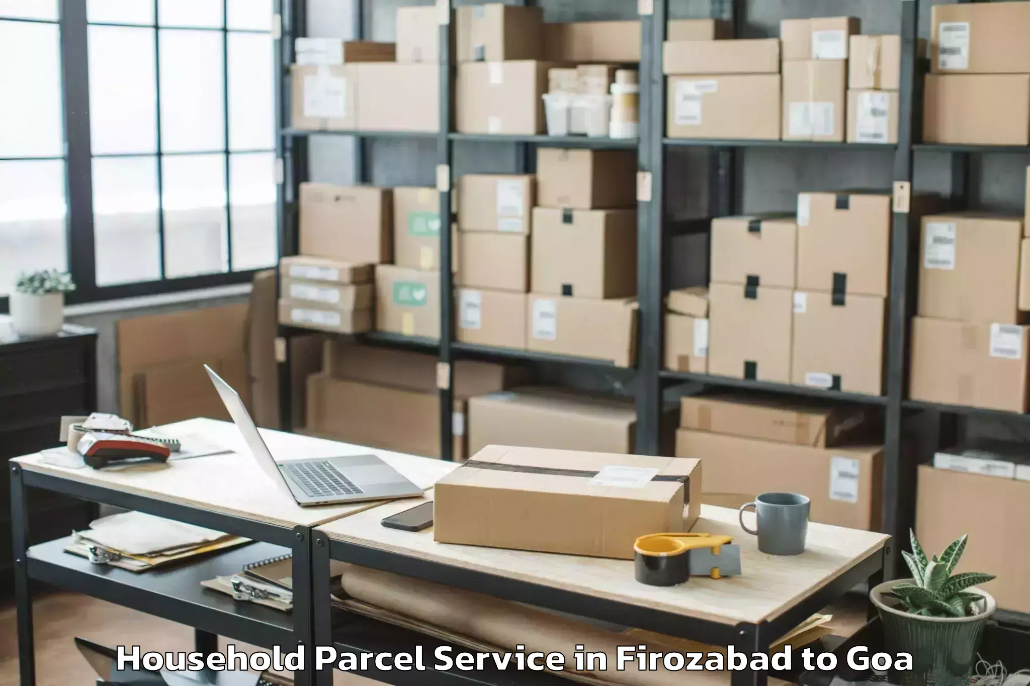 Reliable Firozabad to Candolim Household Parcel